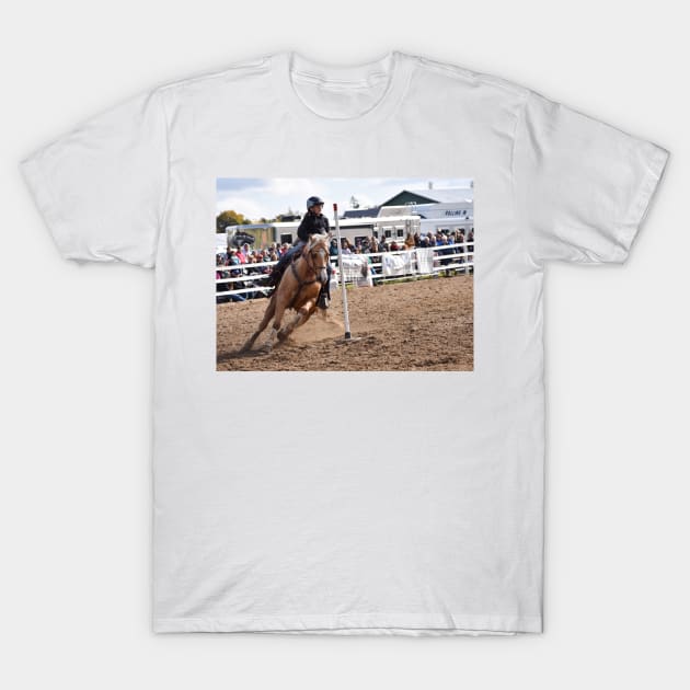 Barrel racing T-Shirt by theartsyeq